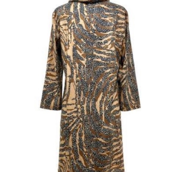 Tyler Boe Leopard Print Faux Suede Dress (Medium) New With Tags - Picture 3 of 6
